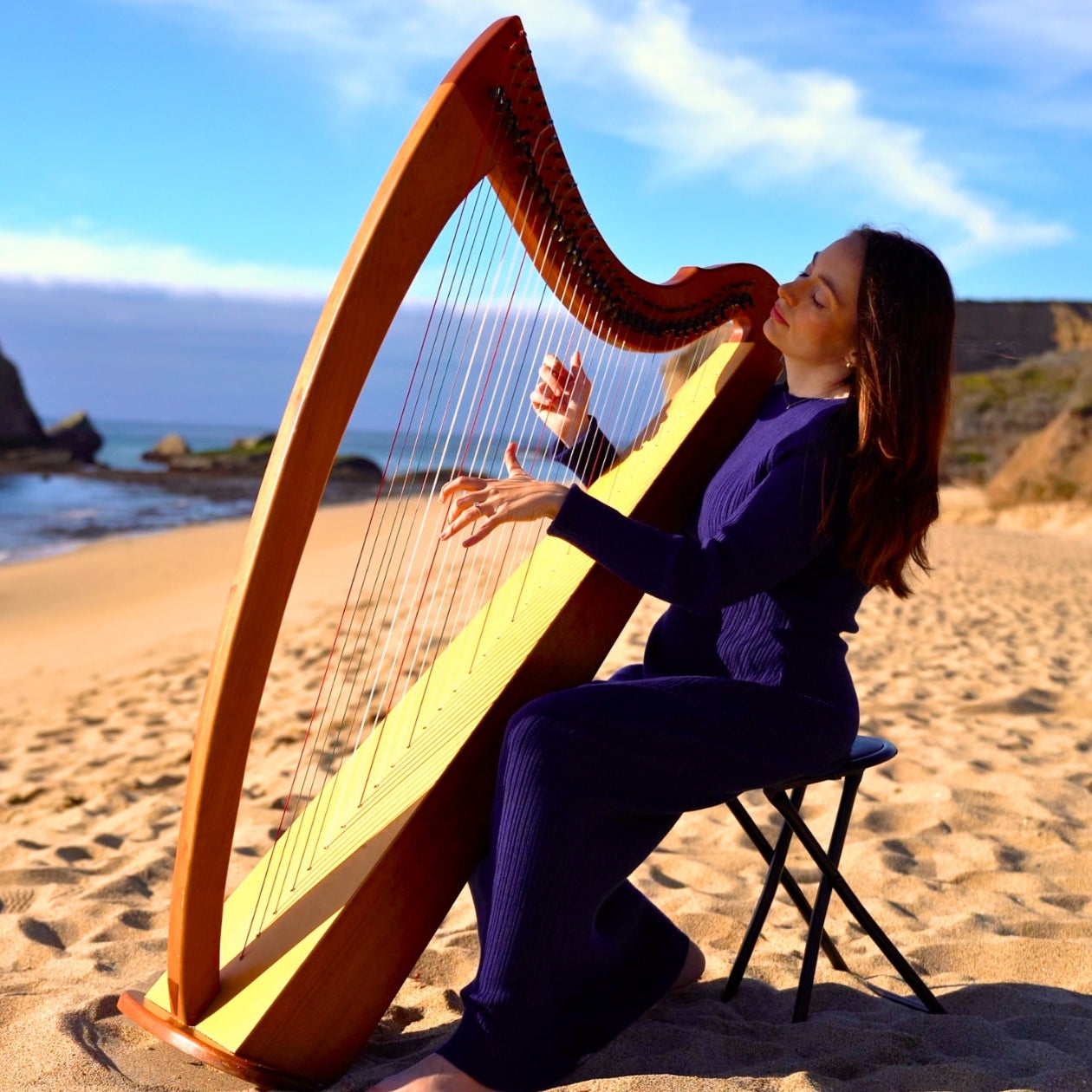 Peaceful Ocean Harp Music